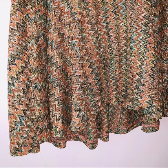 Maeve Anthropologie Westwater NWT Chevron Print Knit Knee Length Dress Small - Picture 6 of 12